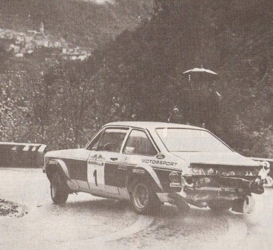 Bjorn Waldegard - Hans Thorszelius
19º Rallye Sanremo 1977. Ford Escort RS1800 MKII (VHK 74 S). Clasificado 5º.

Del 4 al 8 de Octubre, Sanremo, Liguria, Imperia, Italia.
Superficie: asfalto.

El Rally tenia un total de 1608 km de los que 867.35 km divididos en 33 tramos eran especiales, (3 de ellas fueron canceladas SS18 Melogno 2 de 15.30 Km, SS19 Giovetti 2 de 11.50 Km y SS20 Quazzo 2 de 11.90 Km).

Tomaron la salida 133 equipos, finalizaron 38.@
Palabras clave: ;Ford;escort;MKII;Sanremo;1977;MKII