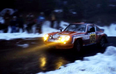 Gerard Swaton - Bernard Cordesse
45º Rallye Automobile de Monte-Carlo 1977. 	Porsche 911 Carrera RS 2.7 (3131 FU 13). Clasificado 5º.

Del 22 al 28 de Enero, Monte-Carlo .
Superficie: asfalto - nieve.

El Rally tenia un total de 4800 km de los que 540.50 km divididos en 27 tramos eran especiales (una de ellas fue cancelada SS2 Col de Fontbelle de 35.00 Km).

Se inscribieron 217 equipos, tomaron la salida 198, finalizaron 118 en lista, llegaron 47 en meta.@
Palabras clave: Porsche;Montecarlo;1977