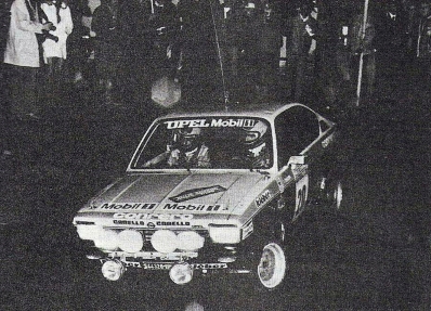 Federico Ormezzano - Renato Meiohas
19º Rallye Sanremo 1977. Opel Kadett GT/E (Roma S44328). Clasificado 6º.

Del 4 al 8 de Octubre, Sanremo, Liguria, Imperia, Italia.
Superficie: asfalto.

El Rally tenia un total de 1608 km de los que 867.35 km divididos en 33 tramos eran especiales, (3 de ellas fueron canceladas SS18 Melogno 2 de 15.30 Km, SS19 Giovetti 2 de 11.50 Km y SS20 Quazzo 2 de 11.90 Km).

Tomaron la salida 133 equipos, finalizaron 38.@
Palabras clave: Opel;Kadett;GT/E;Sanremo;1977