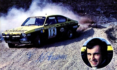 Franz Wittmann sen. - Kurt Nestinger
11º Rallye de Portugal Vinho do Porto 1977. Opel Kadett GT/E (W 359.434). Clasificado 7º.

Del 1 al 6 de Marzo, Estoril.
Superficie: asfalto - tierra.

El Rally tenia un total de 2458 km de los que 580 km divididos en 46 tramos, eran especiales, (2 de ellas fueron canceladas SS18 Sao Lourenco da Montaria de 27 Km y SS 24 Carvalhas de 6 Km).

Tomaron la salida 103 equipos, finalizaron 27.@
Palabras clave: ;Opel;Kadett;GT/E;Portugal;1977;Personajes