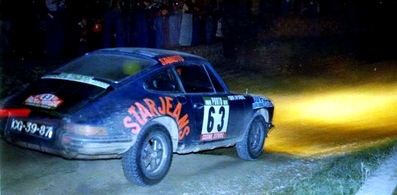 Américo da Silva Nunes - Mira Amaral
11º Rallye de Portugal Vinho do Porto 1977. Porsche 911 S 2.4. (CG-39-87). Clasificado 9º.

Del 1 al 6 de Marzo, Estoril.
Superficie: asfalto - tierra.

El Rally tenia un total de 2458 km de los que 580 km divididos en 46 tramos eran especiales, (2 de ellas fueron canceladas SS18 Sao Lourenco da Montaria de 27 Km y SS 24 Carvalhas de 6 Km).

Tomaron la salida 103 equipos, finalizaron 27.@
Palabras clave: ;Porsche;Portugal;1977