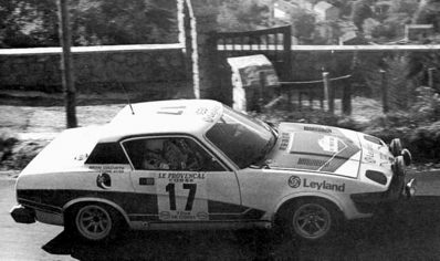 Brian Culcheth - Johnstone Syer
21º Tour de Corse 1977. Triumph TR7 (KDU 497N). Clasificado 11º.

Del 5 al 6 de Noviembre, Ajaccio, Córcega; Francia.
Superficie: asfalto.

El Rally tenia un total de 1350 km de los que 645.80 km divididos en 13 tramos eran especiales.

1ª ETAPA
SS1 Tavera - Bastelica 17.10 km
SS2 Coti - Chiavari 14.80 km
SS3 Acqua d'Oria - Stiliccione 16.50 km
SS4 Muratello - Orone 21.60 kM
SS5 Quenza - Prunelli 131.30 km
SS6 Kamiesh - Zonza 38.50 km
SS7 Olivese - Bains de Guitera 10.10 km
Total etapal 249.90 km

2ª ETAPA
SS8 Palneca - Ghisoni 34.70 km
SS9 St Antoine - Pont St Laurent 97.60 km
SS10 Ponte Nuovo - Teddia 97.40 km
SS11 Talasani - La Porta 24.90 km
SS12 Casta - Pietra Moneta 17.00 km
SS13 Calvi - Vico 124.30 km

Total etapal 395.90 km
Total evento 645.80 km

Se inscribieron 134 equipos, tomaron la salida 120, finalizaron 32.
@
Palabras clave: ;Triumph;TR7;Corcega;1977;Corse