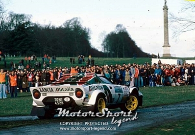 Sandro Munari - Piero Sodano
26º Lombard RAC Rally 1977. Lancia Stratos HF (TO N14328). Clasificado 25º.

Del 20 al 24 de Noviembre, London, York, Inglaterra.
Superficie: tierra - asfalto.

El Rally tenia un total de 3069 km de los que 674.45 km divididos en 69 tramos eran especiales, (2 de ellas fueron canceladas SS54 Cardrona de 9,66 Km y SS56 Elibank de 6,44 Km).

Tomaron la salida 182 equipos, finalizaron 67.@
Palabras clave: Sandro_Munari;Lancia;Stratos;RAC_Rally;Gran_Bretaña;1977;Inglaterra