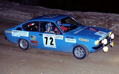 Sechi - Pomponi
21º Tour de Corse 1977. Opel Kadett GT/E. Abandonó, desconocemos el motivo.

Del 5 al 6 de Noviembre, Ajaccio, Córcega; Francia.
Superficie: asfalto.

El Rally tenia un total de 1350 km de los que 645.80 km divididos en 13 tramos eran especiales.

1ª ETAPA
SS1 Tavera - Bastelica 17.10 km
SS2 Coti - Chiavari 14.80 km
SS3 Acqua d'Oria - Stiliccione 16.50 km
SS4 Muratello - Orone 21.60 km
SS5 Quenza - Prunelli 131.30 km
SS6 Kamiesh - Zonza 38.50 km
SS7 Olivese - Bains de Guitera 10.10 km
Total etapal 249.90 km

2ª ETAPA
SS8 Palneca - Ghisoni 34.70 km
SS9 St Antoine - Pont St Laurent 97.60 km
SS10 Ponte Nuovo - Teddia 97.40 km
SS11 Talasani - La Porta 24.90 km
SS12 Casta - Pietra Moneta 17.00 km
SS13 Calvi - Vico 124.30 km

Total etapal 395.90 km
Total evento 645.80 km

Se inscribieron 134 equipos, tomaron la salida 120, finalizaron 32.
@
Palabras clave: Opel;Kadett;GT/E;Corse;Corcega;1977