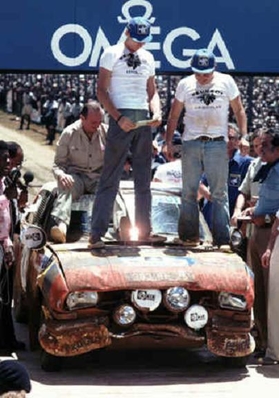 Jean-Pierre Nicolas - Jean-Claude Lefèbvre
26º Safari Rally 1978. Peugeot 504 V6 Coupé (363 RF 25). Clasificado 1º.
Marshalls (EA) Ltd.

Del 23 al 27 de Marzo, Nairobi, Kenya, África.
Superficie: tierra.

El Rally tenia un total de 5016 Km con 75 controles horarios.

Tomaron la salida 72 equipos, finalizaron 13.@
Palabras clave: Peugeot;Coupé;Safari;1978