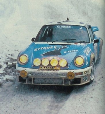 Jean-Pierre Nicolas - Vincent Laverne
46º Rallye Automobile de Monte-Carlo 1978. Porsche 911 Carrera (8737 RG 34). Clasificado 1º.

Del 21 al 27 de Enero, Monte-Carlo.
Superficie: asfalto - nieve.

El Rally tenia un total de 4600 km de los que 570 km divididos en 29 tramos eran especiales (5 de ellas fueron canceladas SS8 Col du Fanget de 10 Km, SS10 Serre Chevalier de 10 Km, SS11 Col du Lautaret de 15 Km, SS14 Saint Pierreville de 16 Km y SS15 Burzet de 44 Km).

Se inscribieron 231 equipos, tomaron la salida 216, finalizaron 129.@
Palabras clave: Jean-Pierre_Nicolas;Porsche;Montecarlo;1978;nieve