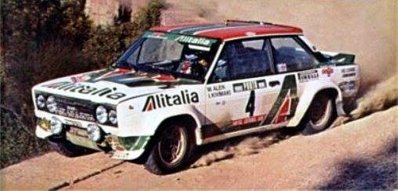 Markku Alén - Ilkka Kivimäki
12º Rallye de Portugal - Vinho do Porto 1978. Fiat 131 Abarth (TO P35975). Clasificado 1º.

Del 19 al 23 de Abril, Estoril, Portugal.
Superficie: asfalto - tierra.

El Rally tenia un total de 2504 km de los que 627 km divididos en 46 tramos eran especiales.

Tomaron la salida 112 equipos, finalizaron 20.@
Palabras clave: Markku_Alen;Fiat;Abarth;Portugal;1978