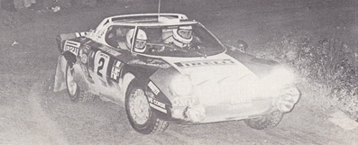 Antonio (Tony) Carello - Maurizio Perissinot
26º Rally Costa Brava 1978. Lancia Stratos HF (TO L64137). Clasificado 1º.

Del 17 al 19 de Febrero.
Superficie: asfalto - tierra con 339.40 km cronometrados.

Tomaron la salida 88 equipos, finalizaron 25.@
Palabras clave: Tony_Carello;Lancia;Stratos;Costa_Brava;Catalunya;1978