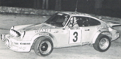 Jean-Pierre Nicolas - Vincent Laverne
46º Rallye Automobile de Monte-Carlo 1978. Porsche 911 Carrera (8737 RG 34). Clasificado 1º.

Del 21 al 27 de Enero, Monte-Carlo.
Superficie: asfalto - nieve.

El Rally tenia un total de 4600 km de los que 570 km divididos en 29 tramos eran especiales (5 de ellas fueron canceladas SS8 Col du Fanget de 10 Km, SS10 Serre Chevalier de 10 Km, SS11 Col du Lautaret de 15 Km, SS14 Saint Pierreville de 16 Km y SS15 Burzet de 44 Km).

Se inscribieron 231 equipos, tomaron la salida 216, finalizaron 129.@
Palabras clave: ;Porsche;Montecarlo;1978