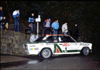 Maurizio Verini - Arnaldo Bernacchini
20º Rallye Sanremo 1978. Fiat 131 Abarth (TO R19730). Clasificado 2º.

Del 3 al 7 de Octubre, Sanremo, Liguria, Imperia, Italia.
Superficie: asfalto.

El Rally tenia un total de 1663.80 km de los que 893.80 km divididos en 56 tramos eran especiales, (1 fue cancelado, SS25 Santuario 1 de 7.30 km).

Se inscribieron 135 equipos, tomaron la salida 122, finalizaron 56.@
Palabras clave: ;Fiat;Abarth;Sanremo;1978