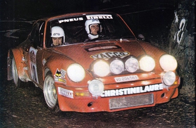 Francis Vincent - Willy Lux
20º Rally Sanremo 1978. Porsche 911 SC (VD 204561). Clasificado 3º.

Del 3 al 7 de Octubre, Sanremo, Liguria, Imperia, Italia.
Superficie: asfalto.

El Rally tenia un total de 1663.80 km de los que 893.80 km divididos en 56 tramos eran especiales, (1 fue cancelado, SS25 Santuario 1 de 7.30 km).

Se inscribieron 135 equipos, tomaron la salida 122, finalizaron 56.@
Palabras clave: Porsche;Sanremo;1978