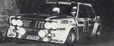 Michèle Mouton - Françoise Conconi
22º Tour de Corse 1978. Fiat 131 Abarth (TO N92971). Clasificada 5ª.

En esta edición habí­an 4 tramos de casi 100 Km
SS3 Le Fango - St Sauveur de 85.80 Km
SS5 Moca - Abbazia de 99 Km
SS8 St Antoine - Pont St Lauren de 97.60 Km
SS9 Ponte Nuovo - Pianiccia de 88.20 Km.

Del 4 al 5 de Noviembre, Ajaccio, Córcega, Francia.
Superficie: asfalto.asphalt 543.10 km
El Rally tenia un total de 1166.00 km de los que 543.10 km divididos en 10 tramos eran especiales.
Tomaron la salida 116 equipos, finalizaron 37.@
Palabras clave: Michele_Mouton;Fiat;Abarth;Corse;Corcega;1978