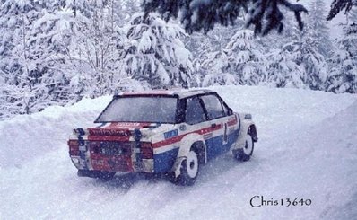 Jean-Claude Andruet - Michèle Espinos-Petit (Biche)
46º Rallye Automobile de Monte-Carlo 1978. Fiat 131 Abarth (TO R19729). Clasificado 6º.

Del 21 al 27 de Enero, Monte-Carlo.
Superficie: asfalto - nieve.

El Rally tenia un total de 4600 km de los que 570 km divididos en 29 tramos eran especiales (5 de ellas fueron canceladas SS8 Col du Fanget de 10 Km, SS10 Serre Chevalier de 10 Km, SS11 Col du Lautaret de 15 Km, SS14 Saint Pierreville de 16 Km y SS15 Burzet de 44 Km).

Se inscribieron 231 equipos, tomaron la salida 216, finalizaron 129.@
Palabras clave: Jean-Claude_Andruet;Michèle_Espinosi-Petit;Fiat;Abarth;Montecarlo;1978;nieve