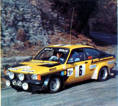 Jean-Pierre Nicolas - Vincent Laverne
22º Tour de Corse 1978. Opel Kadett GT/E (GG-DY 914). Clasificado 7º.

En esta edición habí­an 4 tramos de casi 100 Km
SS3 Le Fango - St Sauveur de 85.80 Km
SS5 Moca - Abbazia de 99 Km
SS8 St Antoine - Pont St Lauren de 97.60 Km
SS9 Ponte Nuovo - Pianiccia de 88.20 Km.

Del 4 al 5 de Noviembre, Ajaccio, Córcega, Francia.
Superficie: asfalto.

El Rally tenia un total de 1166.00 km de los que 543.10 km divididos en 10 tramos eran especiales.

Tomaron la salida 116 equipos, finalizaron 37.@
Palabras clave: ;Opel;Kadett;Gt/E;Corse;Corcega;1978
