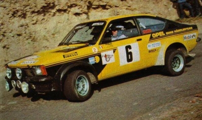 Jean-Pierre Nicolas - Vincent Laverne
22º Tour de Corse 1978. Opel Kadett GT/E (GG-DY 914). Clasificado 7º.

En esta edición habí­an 4 tramos de casi 100 Km
SS3 Le Fango - St Sauveur de 85.80 Km
SS5 Moca - Abbazia de 99 Km
SS8 St Antoine - Pont St Lauren de 97.60 Km
SS9 Ponte Nuovo - Pianiccia de 88.20 Km.

Del 4 al 5 de Noviembre, Ajaccio, Córcega, Francia.
Superficie: asfalto.

El Rally tenia un total de 1166.00 km de los que 543.10 km divididos en 10 tramos eran especiales.

Tomaron la salida 116 equipos, finalizaron 37.@
Palabras clave: ;Opel;Kadett;Gt/E;Corse;Corcega;1978