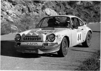Christian Gardavot - Georges Otto
20º Rallye Sanremo 1978. Porsche 911 (7700 SN 06). Clasificado 7º.

Del 3 al 7 de Octubre, Sanremo, Liguria, Imperia, Italia.
Superficie: asfalto.

El Rally tenia un total de 1663.80 km de los que 893.80 km divididos en 56 tramos eran especiales, (1 fue cancelado, SS25 Santuario 1 de 7.30 km).

Se inscribieron 135 equipos, tomaron la salida 122, finalizaron 56.@
Palabras clave: Porsche;Sanremo;1978
