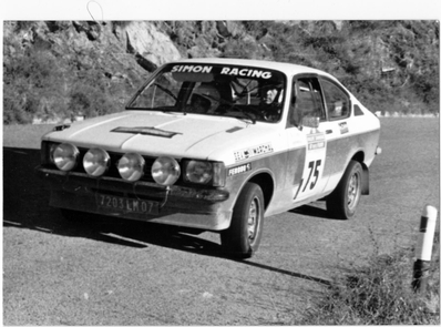 Christian Lunel - Denise Emmanuelli
20º Rallye Sanremo 1978. Opel Kadett GT/E (7203 LM 07). Clasificado 8º.

Del 3 al 7 de Octubre, Sanremo, Liguria, Imperia, Italia.
Superficie: asfalto.

El Rally tenia un total de 1663.80 km de los que 893.80 km divididos en 56 tramos eran especiales, (1 fue cancelado, SS25 Santuario 1 de 7.30 km).

Se inscribieron 135 equipos, tomaron la salida 122, finalizaron 56.@
Palabras clave: Opel;Kadett;GT/E;Sanremo;1978