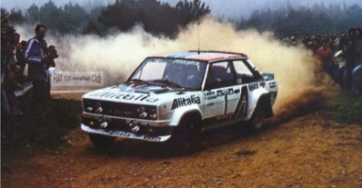 Sandro Munari - Piero Sodano
12º Rallye de Portugal Vinho do Porto 1978. Fiat 131 Abarth. Abandonó por pérdida de tornillos de rueda en SS20 Cabreira de 27.00 km

Del 19 al 23 de Abril, Estoril, Portugal.
Superficie: asfalto - tierra.

El Rally tenia un total de 2504 km de los que 627 km divididos en 46 tramos eran especiales.

Tomaron la salida 112 equipos, finalizaron 20.@
Palabras clave: Sandro_Munari;Fiat;Abarth;Portugal;1978