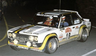 Aldo Pasetti - Giorgio Barban
20º Rallye Sanremo 1978. Fiat 131 Abarth (TO-R88537). Abandonó por accidente en SS44 Ronde 2 de 39.10 Km.

Del 3 al 7 de Octubre, Sanremo, Liguria, Imperia, Italia.
Superficie: asfalto.

El Rally tenia un total de 1663.80 km de los que 893.80 km divididos en 56 tramos eran especiales, (1 fue cancelado, SS25 Santuario 1 de 7.30 km).

Se inscribieron 135 equipos, tomaron la salida 122, finalizaron 56.@
Palabras clave: Fiat;Abarth;Sanremo;1978