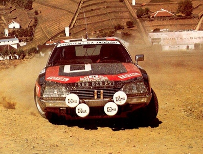 Jean-Paul Luc - Philippe Alessandrini
12º Rallye de Portugal Vinho do Porto 1978. Citröen CX 2400 GTI (580 BZD 75). Abandonó por fuga de combustible en SS29 Candosa 2 de 6.50 Km.

Del 19 al 23 de Abril, Estoril, Portugal.
Superficie: asfalto - tierra.

El Rally tenia un total de 2504 km de los que 627 km divididos en 46 tramos eran especiales.

Tomaron la salida 112 equipos, finalizaron 20.@
Palabras clave: Citroen;CX;Portugal;1978