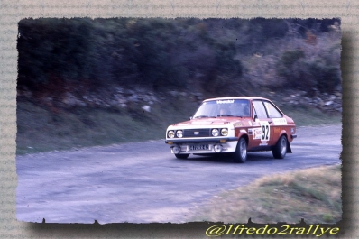 Praschi - Petit
22º Tour de Corse 1978. Ford Escort RS2000. Abandonó por problemas mecánicos en SS5 Moca - Abbazia de 99.00 Km.
El Rally tenia un total de 1166 km de los que 533 km divididos en 10 tramos, eran especiales.

Del 4 al 5 de Noviembre, Ajaccio, Francia.
Superficie: asfalto.

El Rally tenia un total de 1166 km de los que 533 km divididos en 10 tramos, eran especiales.

En esta edición hab­ian 4 tramos de casi 100 Km
SS3 Le Fango - St Sauveur de 85.80 Km
SS5 Moca - Abbazia de 99 Km
SS8 St Antoine - Pont St Lauren de 97.60 Km
SS9 Ponte Nuovo - Pianiccia de 88.20 Km

Tomaron la salida 116 equipos, finalizaron 37.
Palabras clave: Ford;Escort;Corse;Corcega;1978
