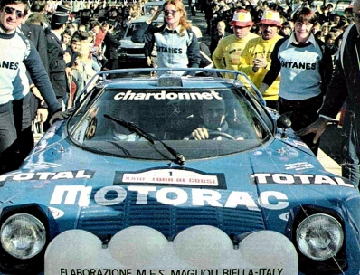 Bernard Darniche - Alain Mahé
23º Tour de Corse 1979. Lancia Stratos HF (TO R06880). Clasificado 1º.

Del 2 al 4 de Noviembre, Ajaccio, Córcega, Francia.
Superficie: asfalto.

El Rally tenia un total de 2040.00 km de los que 1128.90 km divididos en 22 tramos eran especiales.

Se inscribieron 125 equipos, tomaron la salida 112, finalizaron 14.@
Palabras clave: ;Lancia;Stratos;Corcega;1979;Corse