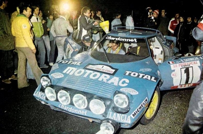 Bernard Darniche - Alain Mahé
23º Tour de Corse 1979. Lancia Stratos HF (TO R06880). Clasificado 1º.
Team Chardonnet

Del 2 al 4 de Noviembre, Ajaccio, Córcega, Francia.
Superficie: asfalto.

El Rally tenia un total de 2040.00 km de los que 1128.90 km divididos en 22 tramos eran especiales.

Se inscribieron 125 equipos, tomaron la salida 112, finalizaron 14.@
Palabras clave: Lancia;Stratos;Corcega;1979;Corse