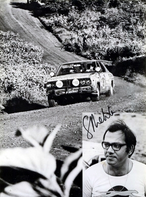 Shekhar Mehta - Mike Doughty
27º Safari Rally 1979. Datsun 160J (KNY58TE1234). Clasificado 1º.

Del 12 al 16 de Abril, Nairobi, Kenya, África.
Superficie: tierra.

El Rally tenia un total de 5027.46 km con 82 controles horarios.

Tomaron la salida 66 equipos, finalizaron 21.@
Palabras clave: Shekhar_Mehta;Datsun;Safari;1979;Personajes