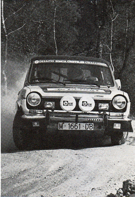 Pio Alonso - Pol Varela
12º Rallye Firestone / CS 1979. Simca 1200 TI. Clasificado 1º.@
Palabras clave: Pio_Alonso;Simca;Firestone;1979