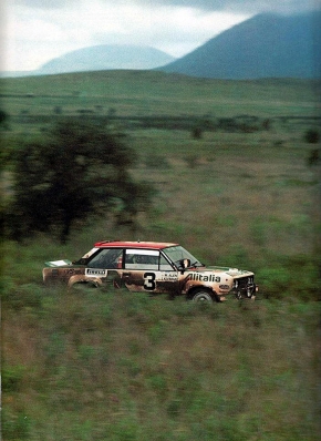 Markku Alén - Ilkka Kivimaki
27º Safari Rally 1979. Fiat 131 Abarth (TO R92449). Clasificado 3º.

Del 12 al 16 de Abril, Nairobi, Nairobi, Kenya, África.
Superficie: tierra.

El Rally tenia un total de 5027.46 km con 82 controles horarios.

Tomaron la salida 66 equipos, finalizaron 21.@
Palabras clave: Markku_Alen;Fiat;Abarth;Safari;1979
