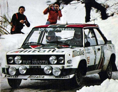 Markku Alén - Ilkka Kivimäki
47º Rallye Automobile de Monte-Carlo 1979. Fiat 131 Abarth (TO R19730). Clasificado 3º.

Del 20 al 26 de Enero, Monte-Carlo.
Superficie: asfalto - nieve.

El Rally tenia un total de 4840 km de los que 619 km divididos en 30 tramos eran especiales (1 de ellos fue cancelado SS13 St Barthelemy de 19 Km).

Se inscribieron 255 equipos, tomaron la salida 233, finalizaron 84.@
Palabras clave: Markku_Alen;Fiat;Abarth;Montecarlo;1979