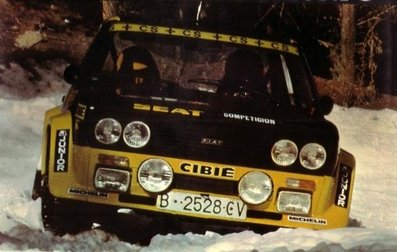 Antonio Zanini Sans - Juan-Jose Petisco
27º Rally Costa Brava 1979. Fiat 131 Abarth (B-2528-CV). Clasificado 1º.

Del 16 al 18 de Febrero, Girona, Catalunya, España.
Suoerficie: asfalto - tierra.

Desconocemos de cuantos kilómetros tanto totales como cronometrados constaba la prueba.

Tomaron la salida 111 equipos, finalizaron 49.@
Palabras clave: Antonio_Zanini;Juan-Jose_Petisco;Fiat;Abarth;Costa_Brava;1979