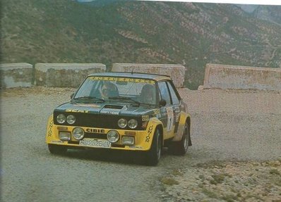 Antonio Zanini Sans - Jordi Sabater
27º Rallye de España RACE 1979. Fiat 131 Abarth 131 Gr.4 (B-2525-CV) SEAT Competición. Clasificado 3º.

Málaga acogió por primera vez el Rally RACE - Vino de Jerez
Del 19 al 21 de Octubre, Málaga, España.
Superficie: asfalto - tierra.

Tomaron la salida 52 equipos, finalizaron 19.
@
Palabras clave: Antonio_Zanini;Jordi_Sabater;Race;Fiat;Abarth;1979