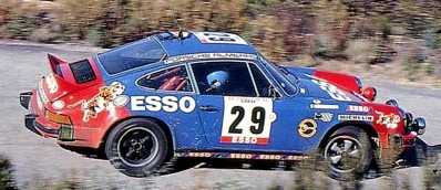 Alain Coppier - Josepha Laloz
23º Tour de Corse 1979. Porsche 911 SC (6905 RQ 34). Clasificado 4º.

Del 2 al 4 de Noviembre, Ajaccio, Córcega, Francia.
Superficie: asfalto.

El Rally tenia un total de 2040.00 km de los que 1128.90 km divididos en 22 tramos eran especiales.

Se inscribieron 125 equipos, tomaron la salida 112, finalizaron 14.@
Palabras clave: ;Porsche;Corse;Corcega;1979