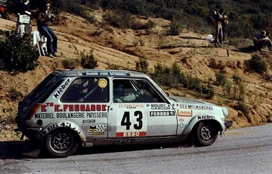 Paul Rouby - Alain Garcon
23º Tour de Corse 1979. Renault 5 Alpine (8071 RB 84). Clasificado 7º.

Del 2 al 4 de Noviembre, Ajaccio, Córcega, Francia.
Superficie: asfalto.

El Rally tenia un total de 2040.00 km de los que 1128.90 km divididos en 22 tramos eran especiales.

Se inscribieron 125 equipos, tomaron la salida 112, finalizaron 14.@
Palabras clave: Renault;Alpine;Corse;Corcega;1979