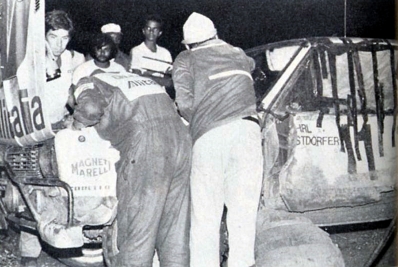 Walter Röhrl - Christian Geistdörfer
27º Safari Rally 1979. Fiat 131 Abarth (TO R92448). Clasificado 8º.

Del 12 al 16 de Abril, Nairobi, Kenya, África.
Superficie: tierra.

El Rally tenia un total de 5027.46 km con 82 controles horarios.

Tomaron la salida 66 equipos, finalizaron 21.@
Palabras clave: Walter_Röhrl;Fiat;Abarth;Safari;1979;Asistencias