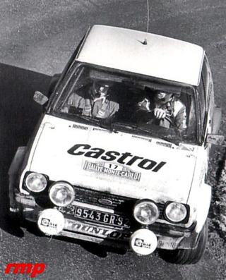 Ari Vatanen - David Richards
47º Rallye Automobile de Monte-Carlo 1979. Ford Fiesta 1600S (9543 GR 92). Clasificado 10º.

Del 20 al 26 de Enero, Monte-Carlo.
Superficie: asfalto - nieve - hielo.

El Rally tenia un total de 2554.00 km de los que 619.00 km divididos en 30 tramos eran especiales (1 de ellos fue cancelado SS13 St Barthelemy de 19 Km).

Se inscribieron 255 equipos, tomaron la salida 233, finalizaron 84.@
Palabras clave: ;Ford;Fiesta;Montecarlo;1979