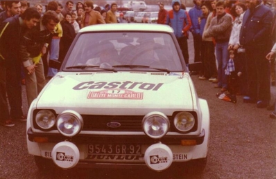 Ari Vatanen - David Richards
47º Rallye Automobile de Monte-Carlo 1979. Ford Fiesta 1600S (9543 GR 92). Clasificado 10º.

Del 20 al 26 de Enero, Monte-Carlo.
Superficie: asfalto - nieve - hielo.

El Rally tenia un total de 2554.00 km de los que 619.00 km divididos en 30 tramos eran especiales (1 de ellos fue cancelado SS13 St Barthelemy de 19 Km).

Se inscribieron 255 equipos, tomaron la salida 233, finalizaron 84.@
Palabras clave: ;Ford;Fiesta;Montecarlo;1979