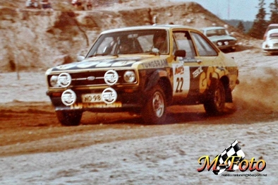 Hannu Valtaharju - Risto Anttila
29º 1000 Lakes Rally 1979. Ford Escort RS1800. Clasificado 11º.
El Rally tenia un total de 1460 km de los que 424 km divididos en 45 tramos, eran especiales, (2 de ellas fueron canceladas SS20 y SS29).
Se inscribieron 133 equipos, tomaron la salida 128, finalizaron 74.@
Palabras clave: Ford;Escort;Finlandia;1979