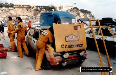 Asistencia en el 47º Rallye Automobile Monte-Carlo de 1979
En el Renault 5 Alpine (5238 JV 76) de Jean Ragnotti - Jean-Marc, clasificado 11º.

Del 20 al 26 de Enero, Monte-Carlo.
Superficie: asfalto - nieve.

El Rally tenia un total de 4840 km de los que 619 km divididos en 30 tramos, eran especiales (1 de ellos fue cancelado SS13 St Barthelemy de 19 Km).

Se inscribieron 255 equipos, tomaron la salida 233, finalizaron 84.@
Palabras clave: ;Renault;Alpine;Montecarlo;1979;Asistencias