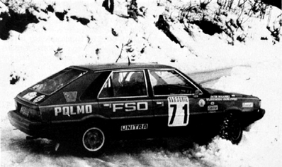 Wlodzimierz Groblewski - Jacek Rózanski
47º Rallye Automobile de Monte-Carlo 1979. FSO Polonez 2000 (WAS 533B). Clasificado 51º.

Del 20 al 26 de Enero, Monte-Carlo.
Superficie: asfalto - nieve.

El Rally tenia un total de 4840 km de los que 619 km divididos en 30 tramos, eran especiales (1 de ellos fue cancelado SS13 St Barthelemy de 19 Km).

Se inscribieron 255 equipos, tomaron la salida 233, finalizaron 84.@
Palabras clave: Polski;Polonez;Montecarlo;1979;Nieve