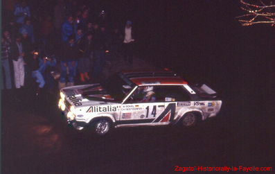 Walter Röhrl - Christian Geistdörfer
47º Rallye Automobile de Monte-Carlo 1979. Fiat 131 Abarth (TO R88539).
Clasificado 83º después de tener problemas de motor en el penúltimo tramo del Rally, SS29 Villars 2 de 13 Km.

Del 20 al 26 de Enero, Monte-Carlo.
Superficie: asfalto - nieve - hielo.

El Rally tenia un total de 2554.00 km de los que 619.00 km divididos en 30 tramos eran especiales (1 de ellos fue cancelado SS13 St Barthelemy de 19 Km).

Se inscribieron 255 equipos, tomaron la salida 233, finalizaron 84.@
Palabras clave: Walter_Röhrl;Montecarlo;Fiat;Abarth;1979