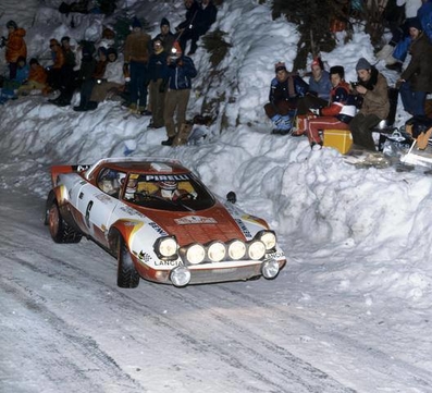 Fulvio Bacchelli - Bruno Scabini
47º Rallye Automobile de Monte-Carlo 1979. Lancia Stratos HF (TO N98792). Clasificado 88º.

Del 20 al 26 de Enero, Monte-Carlo.
Superficie: asfalto - nieve - hielo.

El Rally tenia un total de 2554.00 km de los que 619.00 km divididos en 30 tramos eran especiales (1 de ellos fue cancelado SS13 St Barthelemy de 19 Km).

Se inscribieron 255 equipos, tomaron la salida 233, finalizaron 84.@
Palabras clave: ;Lancia;Stratos;Montecarlo;1979;nieve