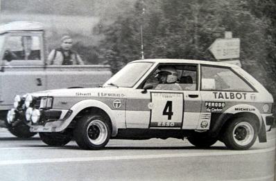 Jean-Pierre Nicolas - Jean Todt
23º Tour de Corse 1979. Talbot Sunbeam Lotus (290 CMM 75). Abandonó por accidente en SS2 Pisciatello - Stillicione de 31.40 Km.

Del 2 al 4 de Noviembre, Ajaccio, Córcega, Francia.
Superficie: asfalto.

El Rally tenia un total de 2040.00 km de los que 1129.00 km divididos en 22 tramos, eran especiales.

Se inscribieron 125 equipos, tomaron la salida 112, finalizaron 14.@
Palabras clave: ;Jean_Todt;Talbot;Sunbeam;Lotus;Corse;Corcega;1979