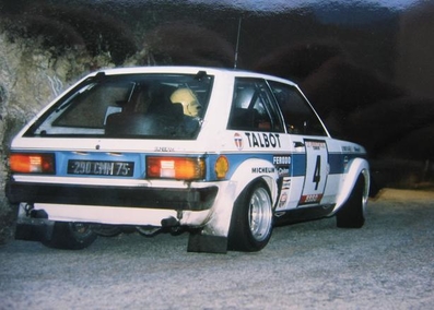 Jean-Pierre Nicolas - Jean Todt
23º Tour de Corse 1979. Talbot Sunbeam Lotus (290 CMM 75). Abandonó por accidente en SS2 Pisciatello - Stillicione de 31.40 Km.

Del 2 al 4 de Noviembre, Ajaccio, Córcega, Francia.
Superficie: asfalto.

El Rally tenia un total de 2040.00 km de los que 1129.00 km divididos en 22 tramos eran especiales.

Se inscribieron 125 equipos, tomaron la salida 112, finalizaron 14.@
Palabras clave: ;Jean_Todt;Talbot;Sunbeam;Lotus;Corse;Corcega;1979