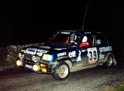 Jean-Pierre Manzagol - Jean-Francois Filippi
23º Tour de Corse 1979. Renault 5 Alpine (300 BG 2B). Abandonó, desconocemos el motivo y en que especial.

Del 2 al 4 de Noviembre, Ajaccio, Córcega, Francia.
Superficie: asfalto.

El Rally tenia un total de 2040.00 km de los que 1128.90 km divididos en 22 tramos eran especiales.

Se inscribieron 125 equipos, tomaron la salida 112, finalizaron 14.@
Palabras clave: Renault;Alpine;Corse;Corcega;1979