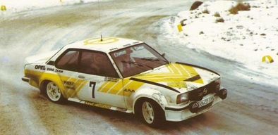 Anders Kulläng - Bruno Berglund
30º International Swedish Rally 1980. Opel Ascona 400 (GG-CD 339). Clasificado 1º.

Del 15 al 17 de Febrero, Stockholm, Karlstad, Suecia.
Superficie: nieve - hielo.

El Rally constaba de 413.50 km cronometrados divididos en 3 etapas y 29 tramos especiales.

Tomaron la salida 146 equipos, finalizaron 79.@
Palabras clave: Kullang;Opel;Ascona;Suecia;1980;Nieve
