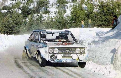 Walter Röhrl - Christian Geistdörfer
48º Rallye Automobile de Monte-Carlo 1980. Fiat 131 Abarth (TO T92359). Clasificado 1º.

Del 19 al 25 de Enero, Monte-Carlo.
Superficie: asfalto - nieve.

El Rally tenia un total de 3063.30 km de los que 695.30 km divididos en 33 tramos eran especiales, (4 de ellas fueron canceladas SS17 Pont du Fosse - Romette de 21 Km, SS20 Col du Corobin de 15 Km, SS32 Pont des Miolans - St Auban 2 de 24 Km y SS33 Roquesteron - Boyon 3 de 18 Km).

Se inscribieron 255 equipos, tomaron la salida 237, finalizaron 88.@
Palabras clave: Walter_Röhrl;Fiat;Abarth;Montecarlo;1980;nieve