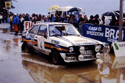 Ari Vatanen - David Richards
22º Rally Sanremo 1980. Ford Escort RS1800 MKII (PLY 829W). Clasificado 2º.
Rothmans Rally Team

Del 6 al 11 de Octubre, Sanremo, Imperia, Liguria, Italia.
Superficie: asfalto - tierra.

El Rally tenia un total de 2868 km de los que 821 km divididos en 51 tramos eran especiales, (2 de ellas fueron canceladas SS7 y SS8).

Se inscribieron 88 equipos, tomaron la salida 77, finalizaron 19.@
Palabras clave: Ford;Escort;MKII;Sanremo;1980;MKII
