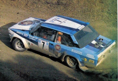 Markku Alén - Ilkka Kivimäki
27º Acropolis Rally 1980. Fiat 131 Abarth (TO R92449). Clasificado 3º.

Del 26 al 29 de Mayo, Atenas, Grecia.
Superficie: tierra.

El Rally tenia un total de 2743.86 km de los que 964 km divididos en 56 tramos eran especiales, (una de ellas fue cancelada SS55 Railway de 9,20 Km).

Se inscribieron 154 equipos, tomaron la salida 148, finalizaron 37.@
Palabras clave: Markku_Alen;Fiat;Abarth;Acropolis;1980